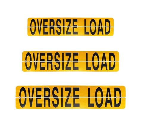 aluminum oversize load signs